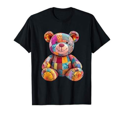 süßer Vintage Teddybär in Patchwork Style Klamotten Kids T-Shirt süßer Vintage Teddybär in Patchwork Style Klamotten Kids T-Shirt von coole Bären in fleckigen Werktags Ouftits