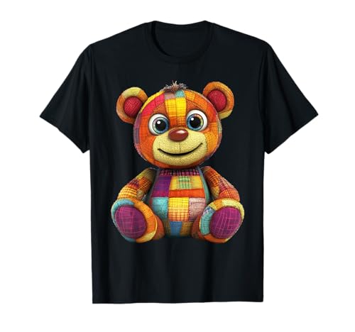 süßer Vintage Teddybär in Patchwork Style Klamotten Kids T-Shirt süßer Vintage Teddybär in Patchwork Style Klamotten Kids T-Shirt von coole Bären in fleckigen Werktags Ouftits