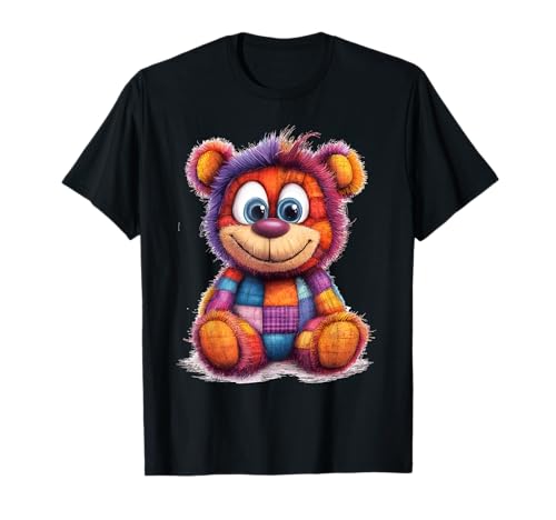 süßer Vintage Teddybär in Patchwork Style Klamotten Kids T-Shirt süßer Vintage Teddybär in Patchwork Style Klamotten Kids T-Shirt von coole Bären in fleckigen Werktags Ouftits