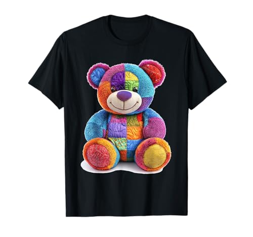 süßer Vintage Teddybär in Patchwork Style Klamotten Kids T-Shirt süßer Vintage Teddybär in Patchwork Style Klamotten Kids T-Shirt von coole Bären in fleckigen Werktags Ouftits
