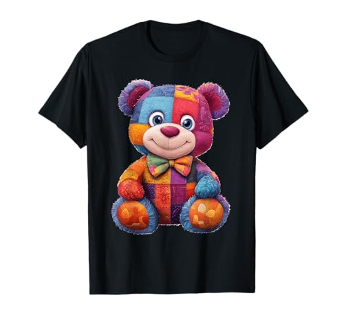 süßer Vintage Teddybär in Patchwork Style Klamotten Kids T-Shirt süßer Vintage Teddybär in Patchwork Style Klamotten Kids T-Shirt von coole Bären in fleckigen Werktags Ouftits