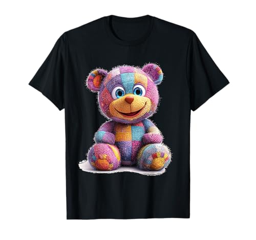 süßer Vintage Teddybär in Patchwork Style Klamotten Kids T-Shirt süßer Vintage Teddybär in Patchwork Style Klamotten Kids T-Shirt von coole Bären in fleckigen Werktags Ouftits