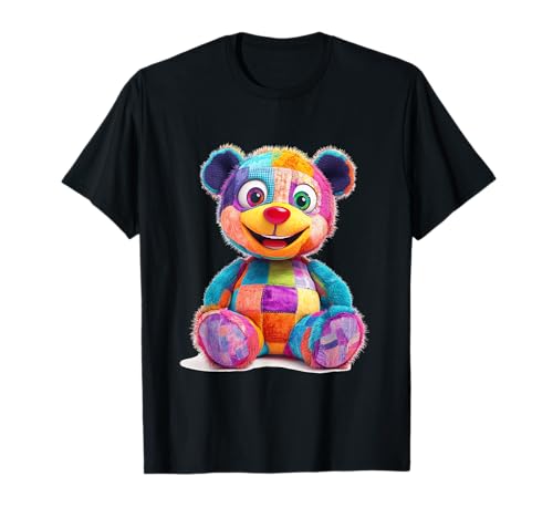 süßer Vintage Teddybär in Patchwork Style Klamotten Kids T-Shirt süßer Vintage Teddybär in Patchwork Style Klamotten Kids T-Shirt von coole Bären in fleckigen Werktags Ouftits