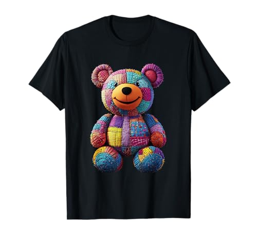 süßer Vintage Teddybär in Patchwork Style Klamotten Kids T-Shirt süßer Vintage Teddybär in Patchwork Style Klamotten Kids T-Shirt von coole Bären in fleckigen Werktags Ouftits