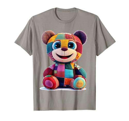 süßer Vintage Teddybär in Patchwork Style Klamotten Kids T-Shirt süßer Vintage Teddybär in Patchwork Style Klamotten Kids T-Shirt von coole Bären in fleckigen Werktags Ouftits