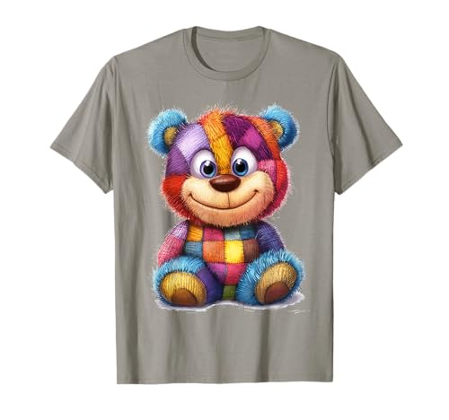 süßer Vintage Teddybär in Patchwork Style Klamotten Kids T-Shirt süßer Vintage Teddybär in Patchwork Style Klamotten Kids T-Shirt von coole Bären in fleckigen Werktags Ouftits