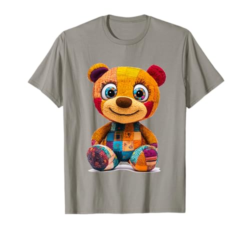 süßer Vintage Teddybär in Patchwork Style Klamotten Kids T-Shirt süßer Vintage Teddybär in Patchwork Style Klamotten Kids T-Shirt von coole Bären in fleckigen Werktags Ouftits