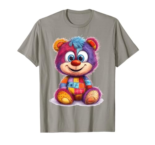 süßer Vintage Teddybär in Patchwork Style Klamotten Kids T-Shirt süßer Vintage Teddybär in Patchwork Style Klamotten Kids T-Shirt von coole Bären in fleckigen Werktags Ouftits