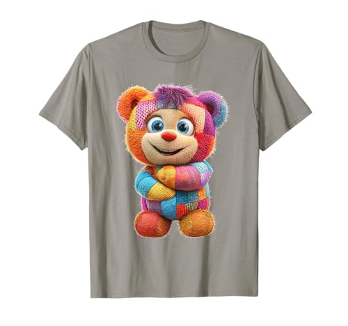 süßer Vintage Teddybär in Patchwork Style Klamotten Kids T-Shirt süßer Vintage Teddybär in Patchwork Style Klamotten Kids T-Shirt von coole Bären in fleckigen Werktags Ouftits