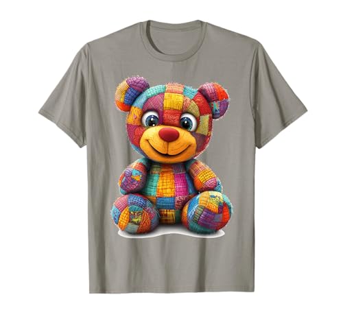 süßer Vintage Teddybär in Patchwork Style Klamotten Kids T-Shirt süßer Vintage Teddybär in Patchwork Style Klamotten Kids T-Shirt von coole Bären in fleckigen Werktags Ouftits