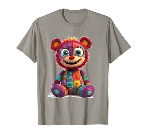 süßer Vintage Teddybär in Patchwork Style Klamotten Kids T-Shirt süßer Vintage Teddybär in Patchwork Style Klamotten Kids T-Shirt von coole Bären in fleckigen Werktags Ouftits