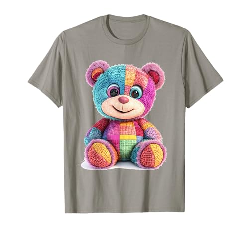 süßer Vintage Teddybär in Patchwork Style Klamotten Kids T-Shirt süßer Vintage Teddybär in Patchwork Style Klamotten Kids T-Shirt von coole Bären in fleckigen Werktags Ouftits