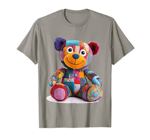 süßer Vintage Teddybär in Patchwork Style Klamotten Kids T-Shirt süßer Vintage Teddybär in Patchwork Style Klamotten Kids T-Shirt von coole Bären in fleckigen Werktags Ouftits