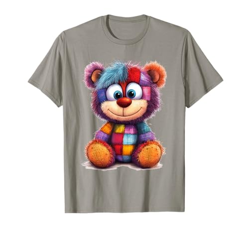süßer Vintage Teddybär in Patchwork Style Klamotten Kids T-Shirt süßer Vintage Teddybär in Patchwork Style Klamotten Kids T-Shirt von coole Bären in fleckigen Werktags Ouftits