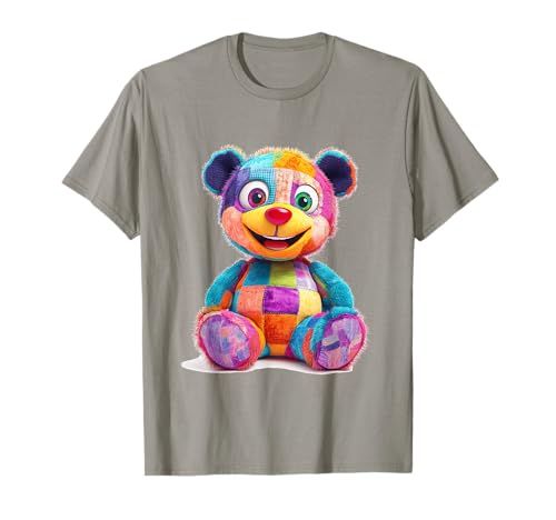 süßer Vintage Teddybär in Patchwork Style Klamotten Kids T-Shirt süßer Vintage Teddybär in Patchwork Style Klamotten Kids T-Shirt von coole Bären in fleckigen Werktags Ouftits