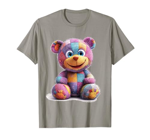 süßer Vintage Teddybär in Patchwork Style Klamotten Kids T-Shirt süßer Vintage Teddybär in Patchwork Style Klamotten Kids T-Shirt von coole Bären in fleckigen Werktags Ouftits