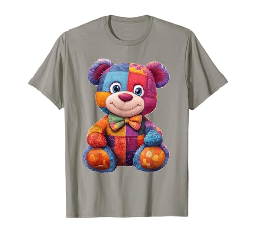 süßer Vintage Teddybär in Patchwork Style Klamotten Kids T-Shirt süßer Vintage Teddybär in Patchwork Style Klamotten Kids T-Shirt von coole Bären in fleckigen Werktags Ouftits