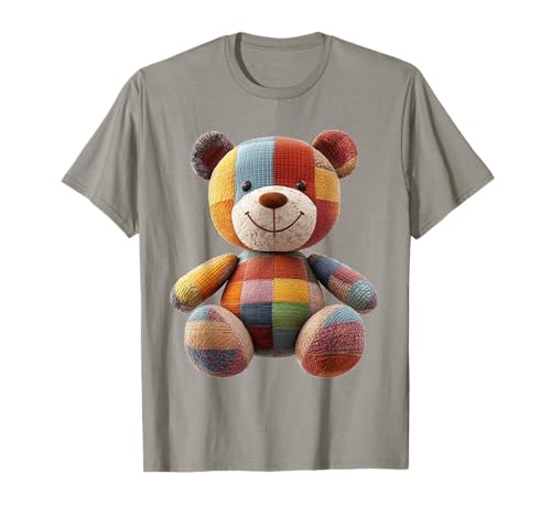 süßer Vintage Teddybär in Patchwork Style Klamotten Kids T-Shirt süßer Vintage Teddybär in Patchwork Style Klamotten Kids T-Shirt von coole Bären in fleckigen Werktags Ouftits
