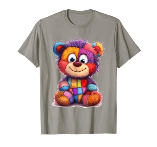 süßer Vintage Teddybär in Patchwork Style Klamotten Kids T-Shirt süßer Vintage Teddybär in Patchwork Style Klamotten Kids T-Shirt von coole Bären in fleckigen Werktags Ouftits