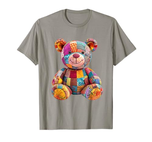 süßer Vintage Teddybär in Patchwork Style Klamotten Kids T-Shirt süßer Vintage Teddybär in Patchwork Style Klamotten Kids T-Shirt von coole Bären in fleckigen Werktags Ouftits