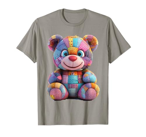 süßer Vintage Teddybär in Patchwork Style Klamotten Kids T-Shirt süßer Vintage Teddybär in Patchwork Style Klamotten Kids T-Shirt von coole Bären in fleckigen Werktags Ouftits