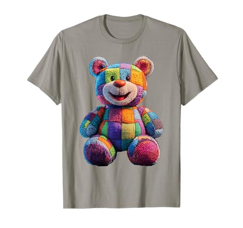 süßer Vintage Teddybär in Patchwork Style Klamotten Kids T-Shirt süßer Vintage Teddybär in Patchwork Style Klamotten Kids T-Shirt von coole Bären in fleckigen Werktags Ouftits