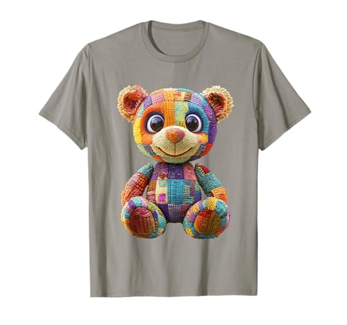 süßer Vintage Teddybär in Patchwork Style Klamotten Kids T-Shirt süßer Vintage Teddybär in Patchwork Style Klamotten Kids T-Shirt von coole Bären in fleckigen Werktags Ouftits