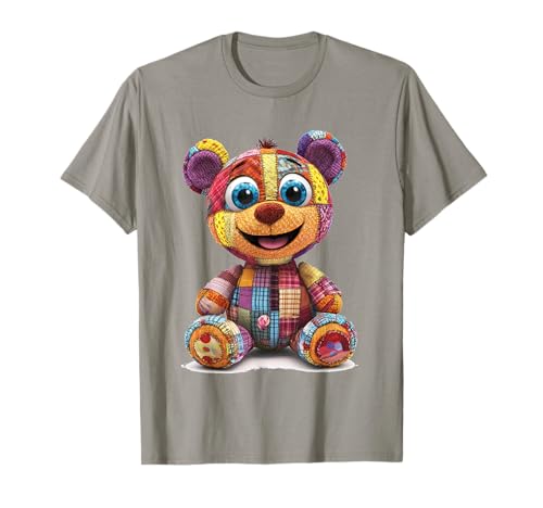 süßer Vintage Teddybär in Patchwork Style Klamotten Kids T-Shirt süßer Vintage Teddybär in Patchwork Style Klamotten Kids T-Shirt von coole Bären in fleckigen Werktags Ouftits