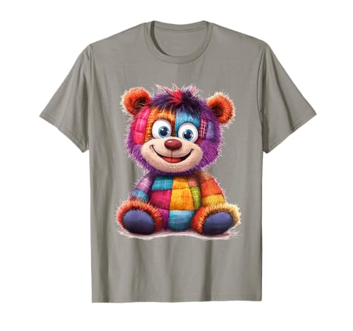 süßer Vintage Teddybär in Patchwork Style Klamotten Kids T-Shirt süßer Vintage Teddybär in Patchwork Style Klamotten Kids T-Shirt von coole Bären in fleckigen Werktags Ouftits