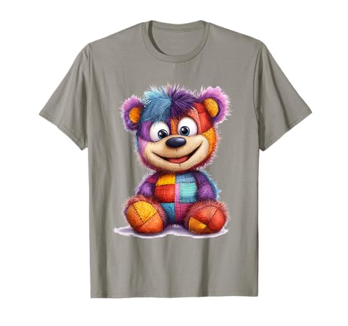 süßer Vintage Teddybär in Patchwork Style Klamotten Kids T-Shirt süßer Vintage Teddybär in Patchwork Style Klamotten Kids T-Shirt von coole Bären in fleckigen Werktags Ouftits