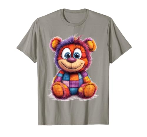süßer Vintage Teddybär in Patchwork Style Klamotten Kids T-Shirt süßer Vintage Teddybär in Patchwork Style Klamotten Kids T-Shirt von coole Bären in fleckigen Werktags Ouftits