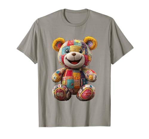 süßer Vintage Teddybär in Patchwork Style Klamotten Kids T-Shirt süßer Vintage Teddybär in Patchwork Style Klamotten Kids T-Shirt von coole Bären in fleckigen Werktags Ouftits