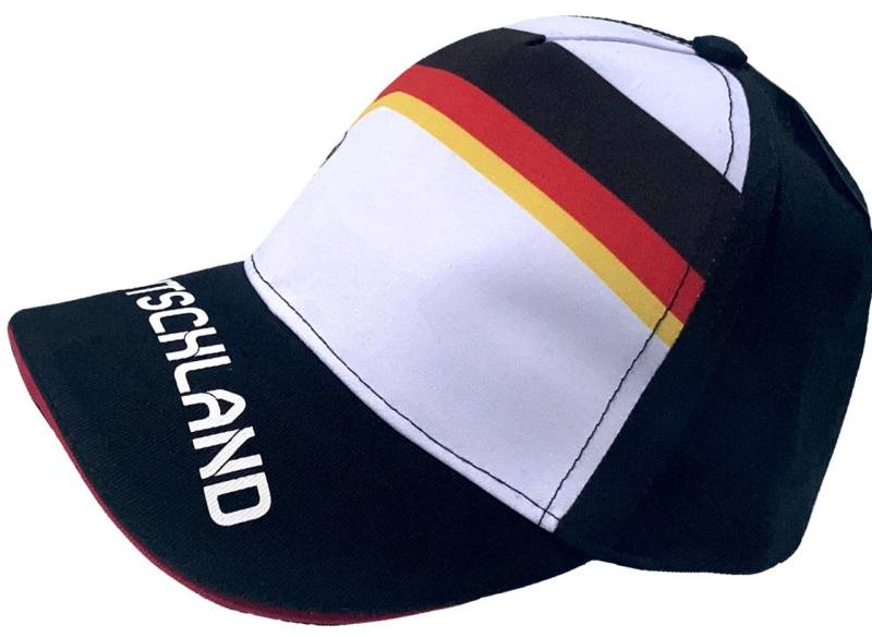 coole-fun-t-shirts Baseball Cap DEUTSCHLAND Kinder Basecap Schirmmütze Fußball EM Europameisterschaft Base und Snapback Jungen + Mädchen für Kita, Schule, Einschulung Gr.52 + 54 von coole-fun-t-shirts