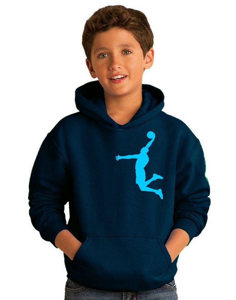coole-fun-t-shirts Hoodie Dunk Basketball Slam Dunkin Kinder Sweatshirt mit Kapuze von coole-fun-t-shirts
