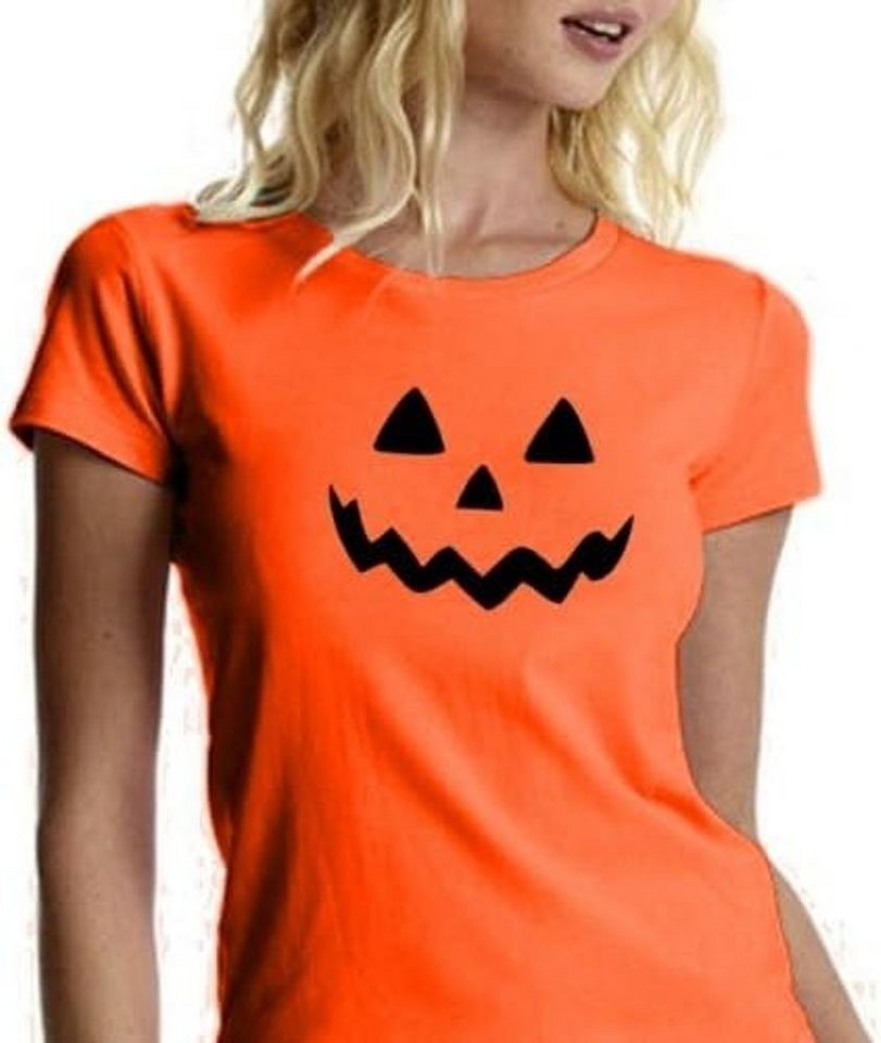 coole-fun-t-shirts Print-Shirt HALLOWEEN Damen, Herren, Kinder Familien T-Shirt orange S M L L XL XXL von coole-fun-t-shirts