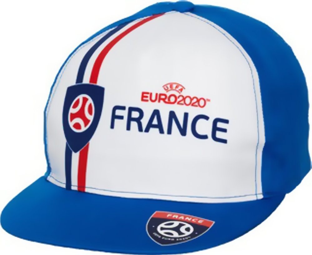 coole-fun-t-shirts Schirmmütze FRANKREICH Kinder Basecap Schirmmütze Fußball EM Europameisterschaft FRANCE Base und Snapback Jungen + Mädchen für Kita, Schule, Einschulung Gr.52 + 54 von coole-fun-t-shirts