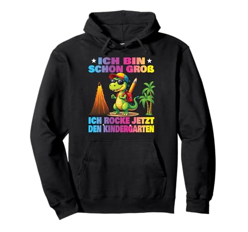 Kindergartenkind 2025 Kita Start Kindergarten Dino Jungs Pullover Hoodie von cooler Dino Kindergarten Kindergartentüte Jungen