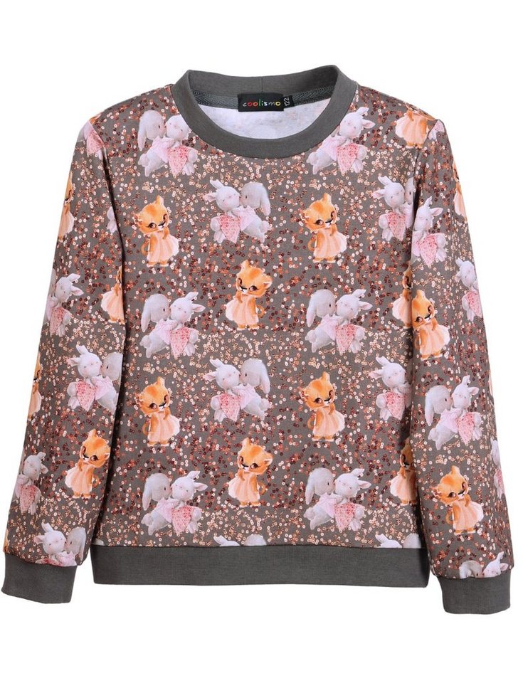 coolismo Sweater Kinder Sweatshirt Mädchen Pullover mit niedlichem Tier-Print Baumwolle, Made in Europa von coolismo