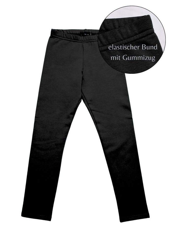coolismo Thermoleggings Mädchen Leggings Winter Warm Thermo Hosen Kinder unifarben Baumwolle, Made in Europa von coolismo