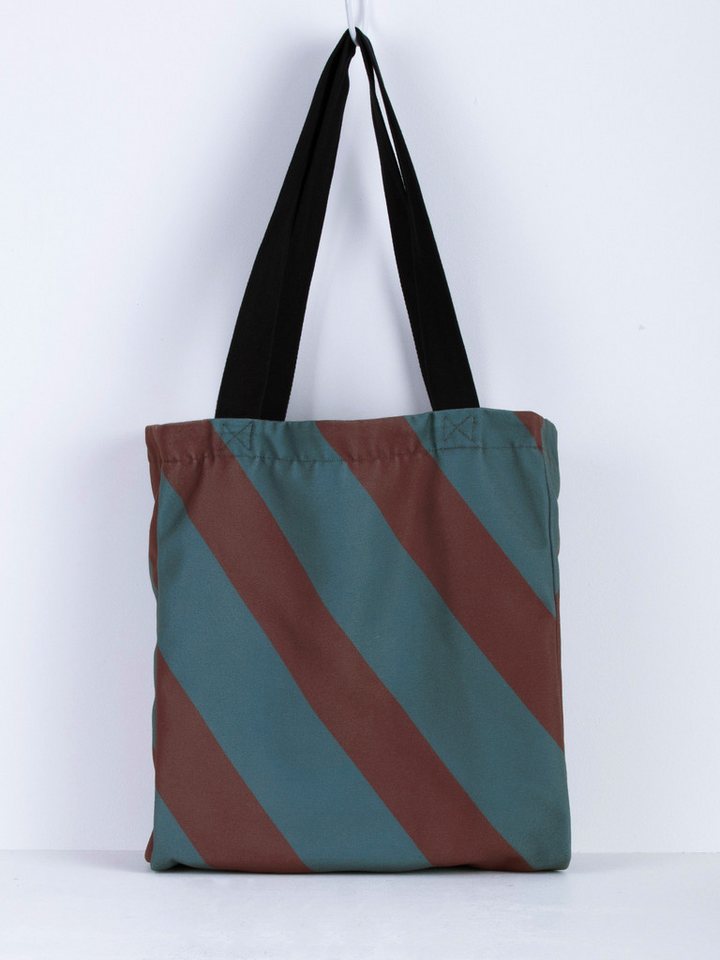 coopz Shopper coopz Shopper - Diagonal Gestreift Braun/Grün von coopz