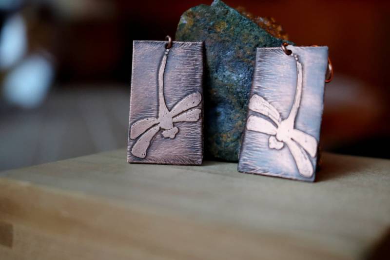 Libelle Ohrringe - Geätzt Kupfer Libellen Kupfer-Anweisung Insekt Schmuck-Libelle Geschenke Für Sie Ohrhänger Libelle Ohrringe - Geätzt Kupfer Libellen Kupfer-Anweisung Insekt Schmuck-Libelle Geschenke Für Sie Ohrhänger von copperstarstuff