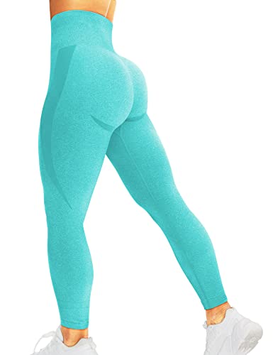 corcoar Damen Leggings Sporthose High Waist Seamless Hosen Gym Yoga Sport Olivgrün XS von corcoar