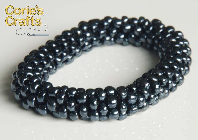 Handgemachtes Glänzendes Gunmetal Schwarz Dunkelgrau Perlen Armband Mit Optional Halskette & Handgemachte Ohrringe Schmuck Set von coriescrafts