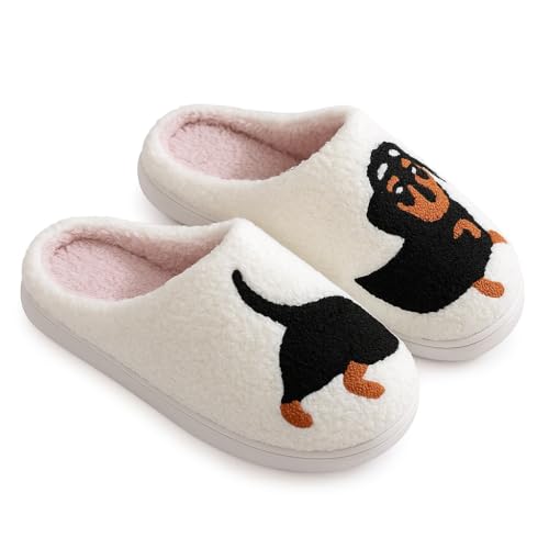 corimori Hausschuhe mit netten Motiven 04 Dackel,EU 40-41 (Etikett CN 42-43) von corimori