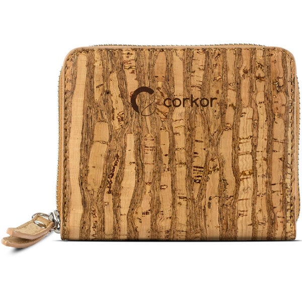 CORKOR KORK-BRIEFTASCHE FÜR DAMEN, kompakt von corkor