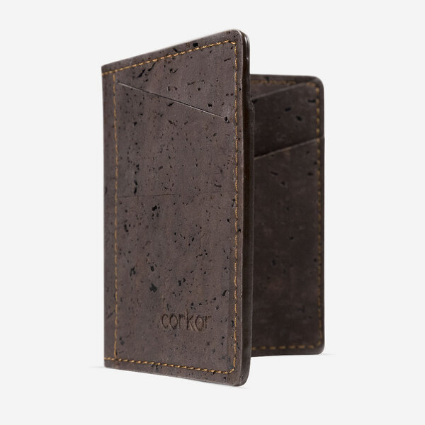 corkor Kork Karten-Portemonnaie mit Kleingeld-Fach von corkor