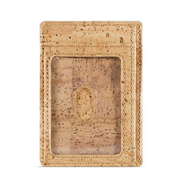 corkor Karten-Portemonnaie aus Kork mit Sichtfenster von corkor