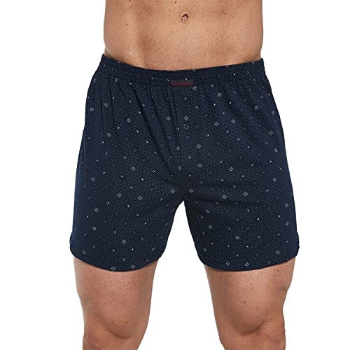 cornette Comfort 002 Boxershorts Herren, Lose und Lange Unterhosen männer, 100% Baumwolle, Klassisches Design, für Alltag, Leicht Atmungsaktiv, Gr. S-5XL, hergestellt in der EU von cornette