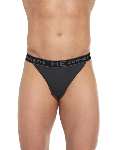 cornette HIGH EMOTIONAL String Tanga Herre, Unterwäsche Männer Slips, Baumwolle, Atmungsaktiv, Komfortabel, großartig als Geschenk, Größe S-XXL von cornette