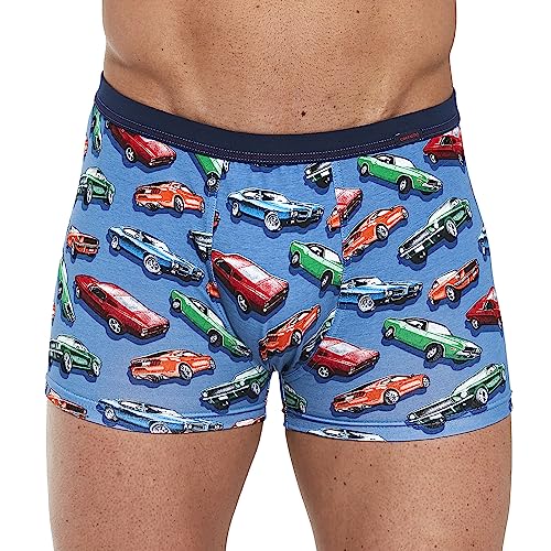 cornette Tattoo Mini Boxershorts Herren, Unterhosen männer, Baumwolle und lycry, Originalentwürfe, für Alltag, Leicht Atmungsaktiv, großartig als Geschenk, hergestellt in der EU von cornette